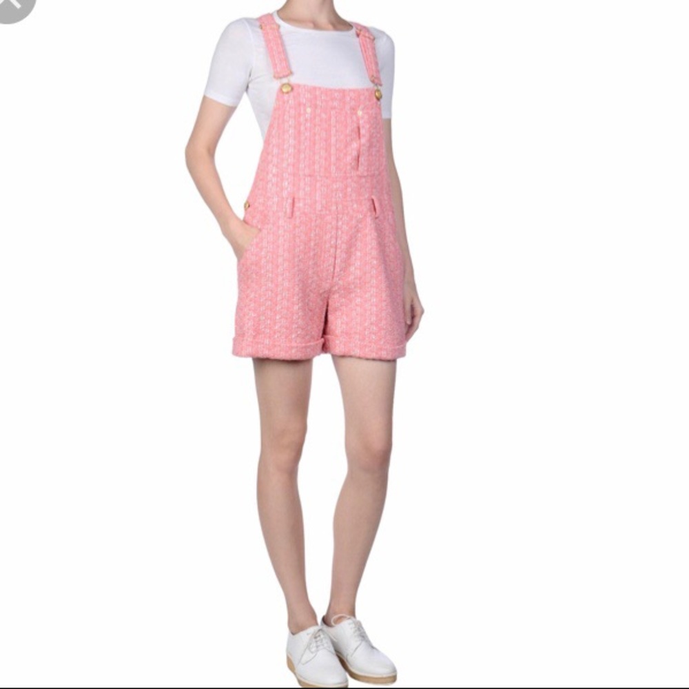 Moschino Couture Pink Tweed shorts romper